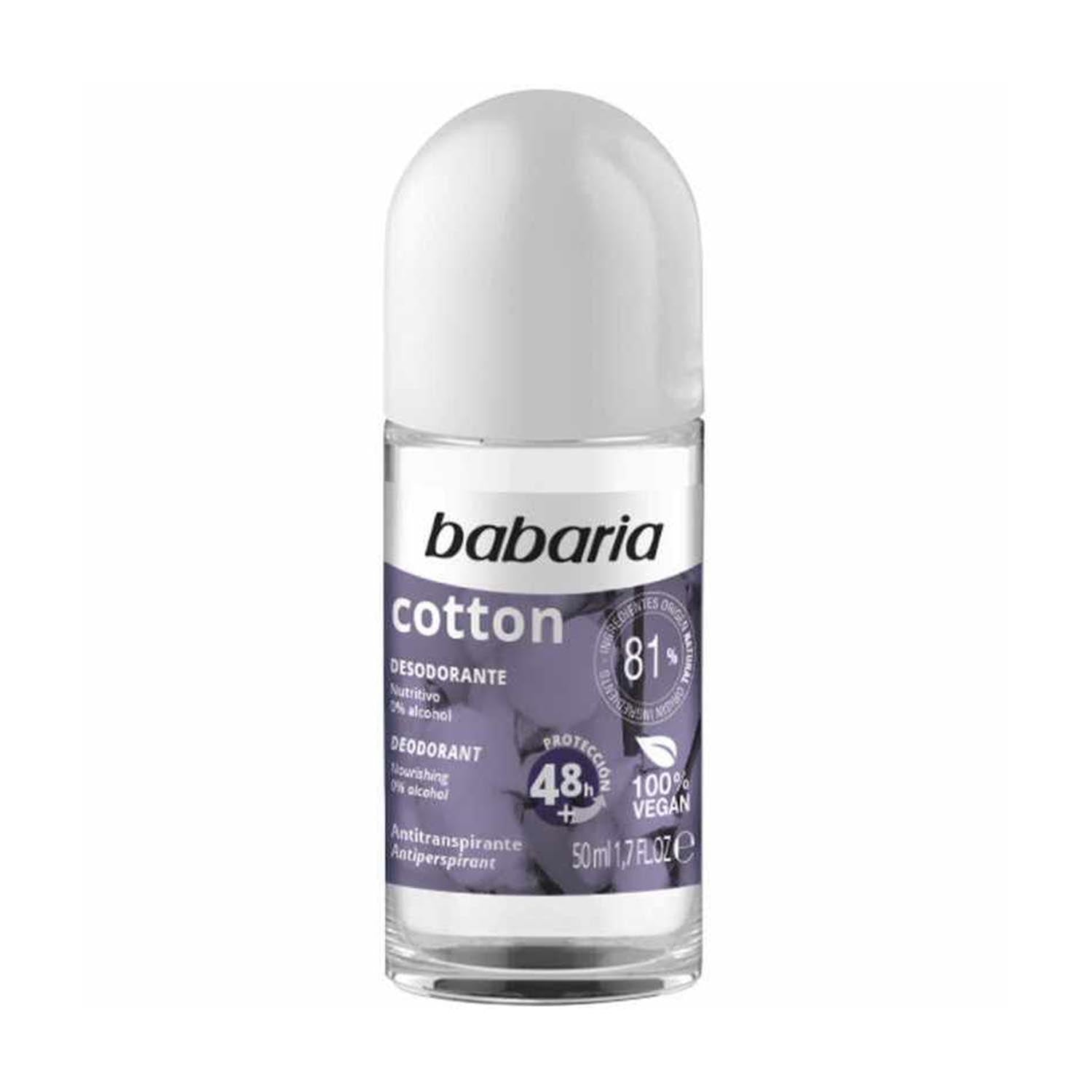 Babaria Cotton Desodorante Roll-On 50Ml